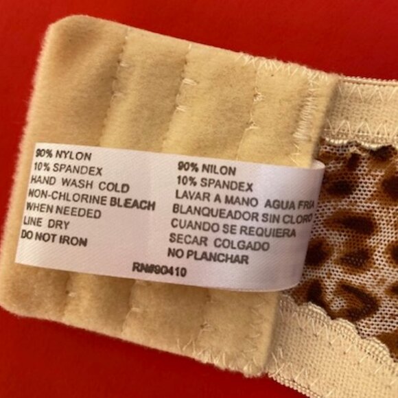 Delta Burke Animal Print Bra Size 38C - Picture 4 of 7